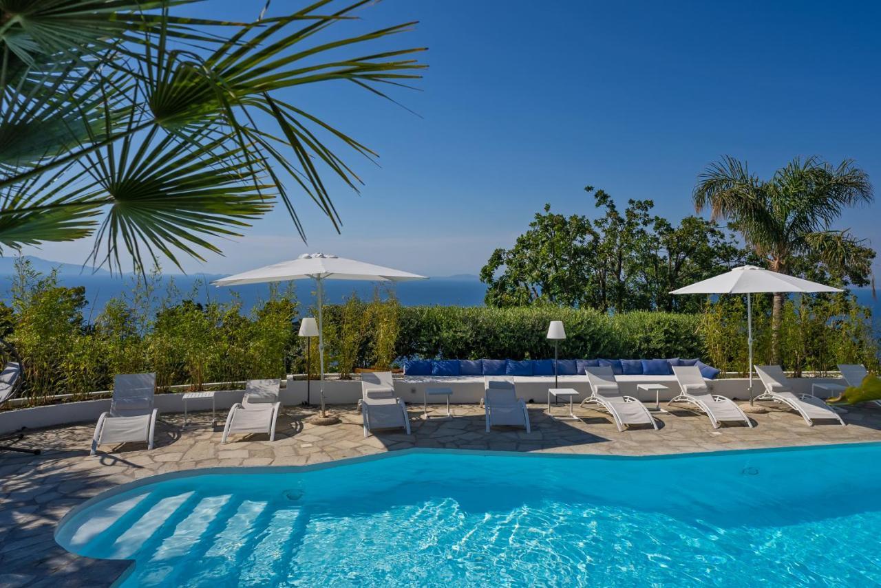 Capri Blue Luxury Villa Le Tre Monelle 阿纳卡普里 外观 照片