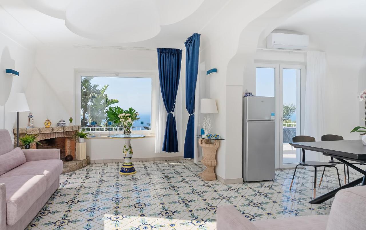 Capri Blue Luxury Villa Le Tre Monelle 阿纳卡普里 外观 照片