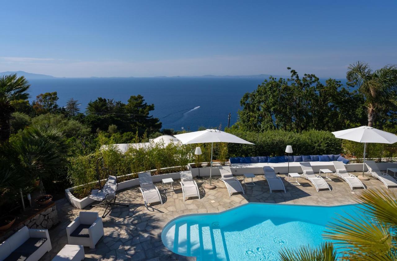 Capri Blue Luxury Villa Le Tre Monelle 阿纳卡普里 外观 照片